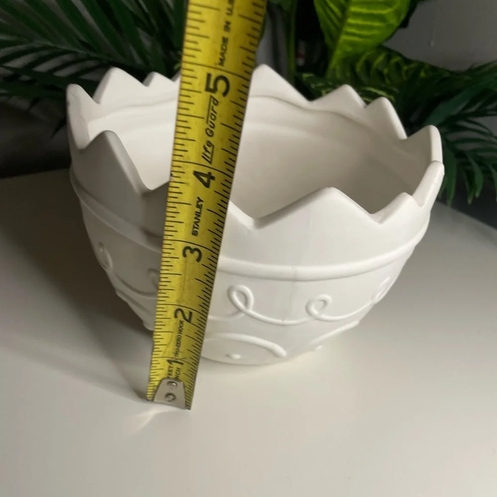Paintable Flower Pot, DIY Ceramic Planter Decor, House plant pot, Easter